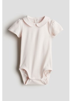 H & M - Body z kołnierzykiem - Różowy ze sklepu H&M w kategorii Odzież dla niemowląt - zdjęcie 172025366