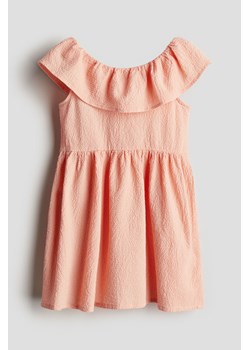 H & M - Wzorzysta sukienka z falbaną - Pomarańczowy ze sklepu H&M w kategorii Sukienki dziewczęce - zdjęcie 172025388