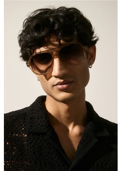 H & M - Okulary przeciwsłoneczne - Beżowy ze sklepu H&M w kategorii Okulary przeciwsłoneczne męskie - zdjęcie 172025417