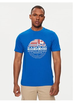 Napapijri T-Shirt S-Turin NP0A4HQG Niebieski Regular Fit ze sklepu MODIVO w kategorii T-shirty męskie - zdjęcie 172028946