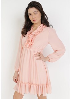 Jasnoróżowa Sukienka Petomenis ze sklepu Born2be Odzież w kategorii Sukienki - zdjęcie 172030327