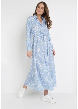Jasnoniebieska Sukienka Yrelyxih ze sklepu Born2be Odzież w kategorii Sukienki - zdjęcie 172030357