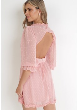 Różowa Sukienka Taphionis ze sklepu Born2be Odzież w kategorii Sukienki - zdjęcie 172030435