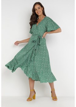 Zielona Sukienka Rirra ze sklepu Born2be Odzież w kategorii Sukienki - zdjęcie 172030449