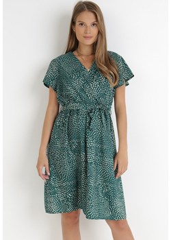 Zielona Sukienka Kepherine ze sklepu Born2be Odzież w kategorii Sukienki - zdjęcie 172030475