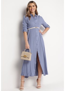 Niebieska Sukienka Controllable ze sklepu Born2be Odzież w kategorii Sukienki - zdjęcie 172030529
