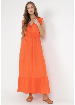 Pomarańczowa Sukienka Hypsanie ze sklepu Born2be Odzież w kategorii Sukienki - zdjęcie 172030539