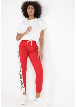 Czerwone Spodnie Phinasia ze sklepu Born2be Odzież w kategorii Spodnie damskie - zdjęcie 172030569