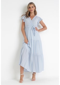 Jasnoniebieska Sukienka Cephemus ze sklepu Born2be Odzież w kategorii Sukienki - zdjęcie 172030685