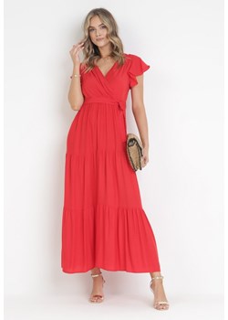 Czerwona Sukienka Cephemus ze sklepu Born2be Odzież w kategorii Sukienki - zdjęcie 172030717