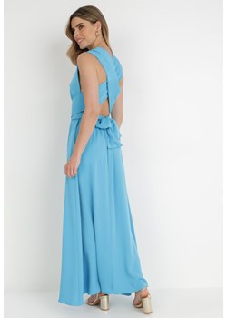 Niebieska Sukienka Agarano ze sklepu Born2be Odzież w kategorii Sukienki - zdjęcie 172030749