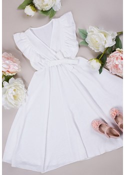Biała Sukienka Ismestra ze sklepu Born2be Odzież w kategorii Sukienki dziewczęce - zdjęcie 172030777