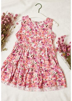 Biało-Różowa Sukienka Hekusa ze sklepu Born2be Odzież w kategorii Sukienki dziewczęce - zdjęcie 172030785