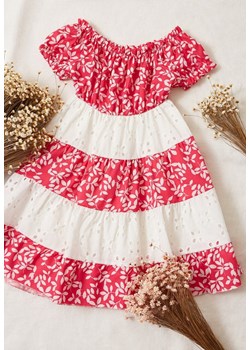 Fuksjowa Sukienka Theleira ze sklepu Born2be Odzież w kategorii Sukienki dziewczęce - zdjęcie 172030789