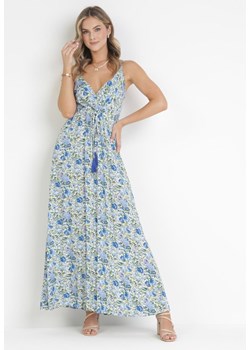 Niebieska Sukienka Argaea ze sklepu Born2be Odzież w kategorii Sukienki - zdjęcie 172030835