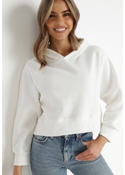 Biała Bluza z Kapturem Kilinoron ze sklepu Born2be Odzież w kategorii Bluzy damskie - zdjęcie 172030995