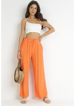 Pomarańczowe Spodnie Sharrill ze sklepu Born2be Odzież w kategorii Spodnie damskie - zdjęcie 172032159