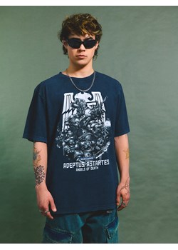 Cropp - Czarna koszulka z nadrukiem Warhammer - czarny ze sklepu Cropp w kategorii T-shirty męskie - zdjęcie 172033578