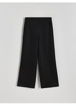 Reserved - Spodnie lniane - czarny ze sklepu Reserved w kategorii Spodnie damskie - zdjęcie 172034548