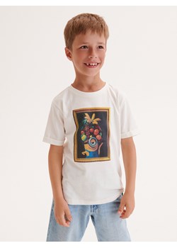 Reserved - T-shirt oversize Minionki - złamana biel ze sklepu Reserved w kategorii T-shirty chłopięce - zdjęcie 172034597
