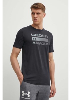 Under Armour t-shirt męski kolor czarny 1329582 ze sklepu ANSWEAR.com w kategorii T-shirty męskie - zdjęcie 172035176