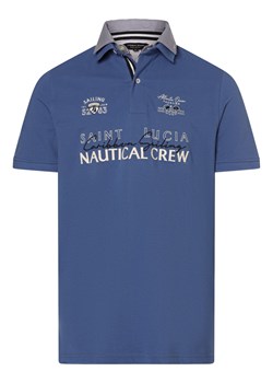 Andrew James Męska koszulka polo Mężczyźni Bawełna niebieski nadruk ze sklepu vangraaf w kategorii T-shirty męskie - zdjęcie 172046125
