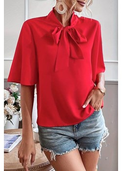 Bluzka LANEFONA RED ze sklepu Ivet Shop w kategorii Bluzki damskie - zdjęcie 172047869