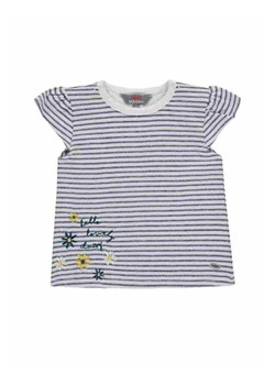 Dziewczęca bluzka z krótkim rękawem w paski ze sklepu 5.10.15 w kategorii Koszulki niemowlęce - zdjęcie 172048289