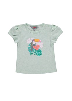 Dziewczęca bluzka z krótkim rękawem zielona ze sklepu 5.10.15 w kategorii Koszulki niemowlęce - zdjęcie 172048296