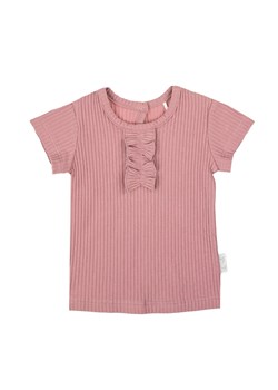 Bawełniana koszuka dziewczęca w kolorze wrzosowym ze sklepu 5.10.15 w kategorii Koszulki niemowlęce - zdjęcie 172048309