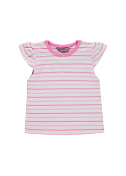 Dziewczęca bluzka z krótkim rękawem w paski ze sklepu 5.10.15 w kategorii Koszulki niemowlęce - zdjęcie 172048336