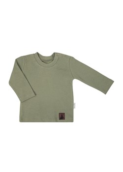 Bluzka chłopięca bawełniana z długim rękawem w kolorze zielonym ze sklepu 5.10.15 w kategorii Odzież dla niemowląt - zdjęcie 172048407