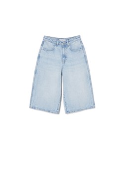 Cropp - Jeansowe szorty typu jorts - niebieski ze sklepu Cropp w kategorii Szorty - zdjęcie 172049058