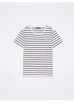 Mohito - T-shirt w paski - biały ze sklepu Mohito w kategorii Bluzki damskie - zdjęcie 172049145