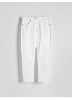 Reserved - Jeansy slim z efektem sprania - biały ze sklepu Reserved w kategorii Jeansy męskie - zdjęcie 172049928