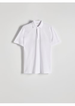 Reserved - Koszulka polo regular - biały ze sklepu Reserved w kategorii T-shirty męskie - zdjęcie 172050055