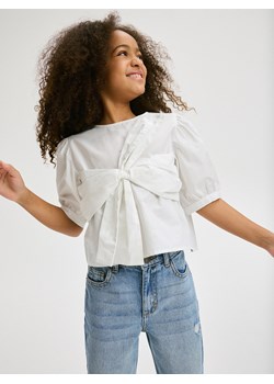 Reserved - Koszula z wiązaniem - biały ze sklepu Reserved w kategorii Bluzki dziewczęce - zdjęcie 172050079