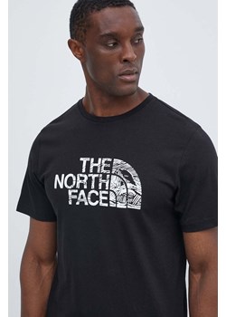 The North Face t-shirt bawełniany męski kolor czarny z nadrukiem NF0A87NXJK31 ze sklepu ANSWEAR.com w kategorii T-shirty męskie - zdjęcie 172051519