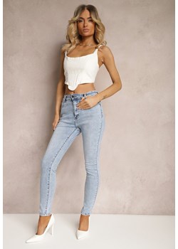 Niebieskie Jeansy o Fasonie Skinny High Waist Liadella ze sklepu Renee odzież w kategorii Jeansy damskie - zdjęcie 172051839