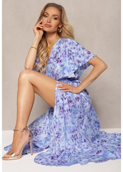 Niebiesko-Fioletowa Sukienka Efissa ze sklepu Renee odzież w kategorii Sukienki - zdjęcie 172052178