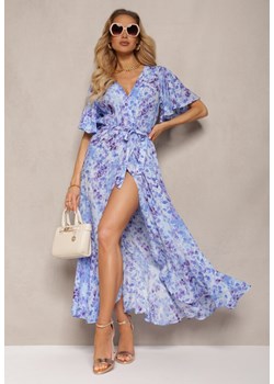 Niebiesko-Fioletowa Sukienka Efissa ze sklepu Renee odzież w kategorii Sukienki - zdjęcie 172052179
