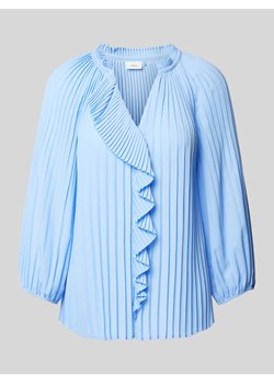 Bluzka z plisami i rękawami o dł. 3/4 ze sklepu Peek&Cloppenburg  w kategorii Bluzki damskie - zdjęcie 172052798