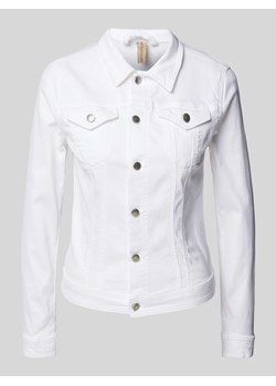 Kurtka jeansowa w jednolitym kolorze model ‘Erna 2’ ze sklepu Peek&Cloppenburg  w kategorii Kurtki damskie - zdjęcie 172052816