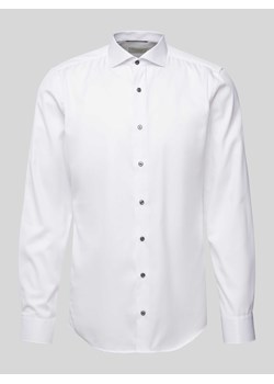 Koszula biznesowa o kroju slim fit w jednolitym kolorze ze sklepu Peek&Cloppenburg  w kategorii Koszule męskie - zdjęcie 172052829