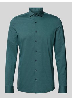 Koszula biznesowa o kroju body fit z kołnierzykiem typu kent ze sklepu Peek&Cloppenburg  w kategorii Koszule męskie - zdjęcie 172052908