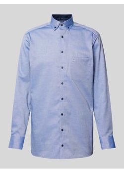 Koszula biznesowa o kroju Modern Fit z kołnierzykiem na guziki ze sklepu Peek&Cloppenburg  w kategorii Koszule męskie - zdjęcie 172052948