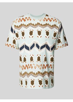 T-shirt z wzorem na całej powierzchni ze sklepu Peek&Cloppenburg  w kategorii T-shirty męskie - zdjęcie 172052956