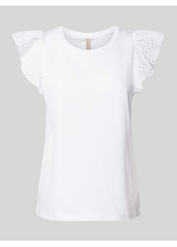 T-shirt w jednolitym kolorze model ‘Loraine’ ze sklepu Peek&Cloppenburg  w kategorii Bluzki damskie - zdjęcie 172052987