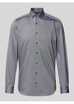 Koszula biznesowa o kroju body fit z delikatnie fakturowanym wzorem ze sklepu Peek&Cloppenburg  w kategorii Koszule męskie - zdjęcie 172052997