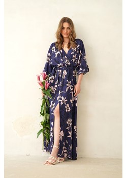 Długa sukienka z wiązaniem Midnight Garden XS/S ze sklepu NAOKO w kategorii Sukienki - zdjęcie 172053766